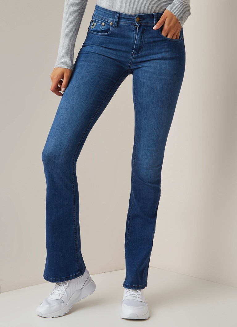 Lois Lois Melrose high waist flared fit jeans • Indigo • de Bijenkorf