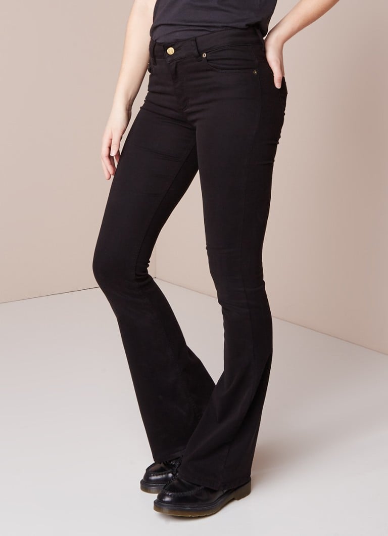 Lois - Raval high waist flared jeans met stretch - Zwart