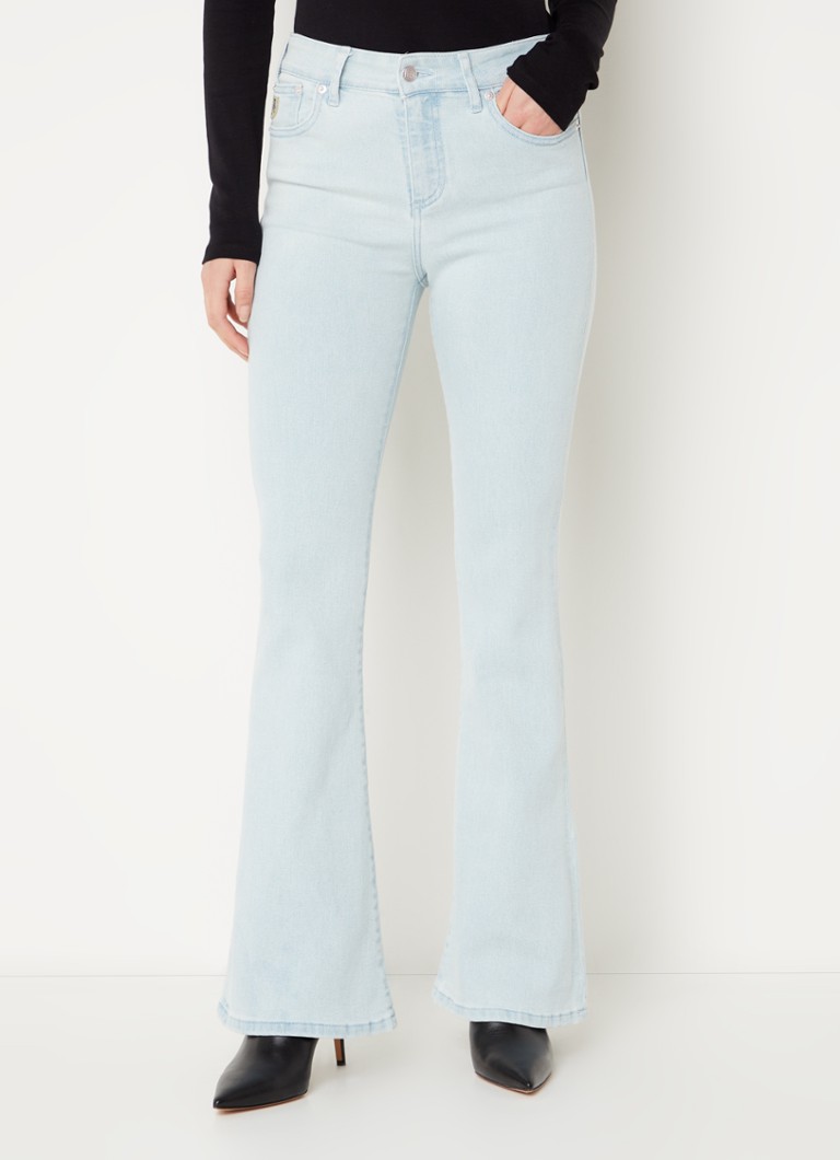 Lois Raval mid waist flared jeans met stretch • Indigo • de Bijenkorf