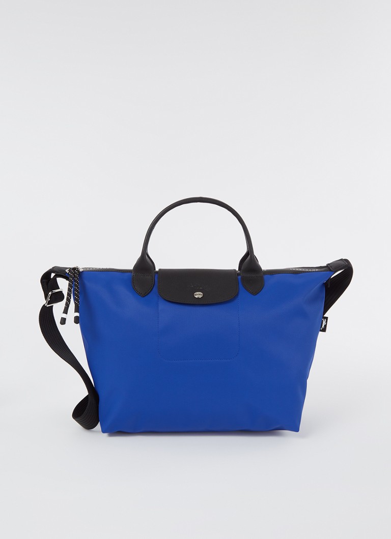 Longchamp - Le Pliage Energy handtas L met leren details - Kobaltblauw