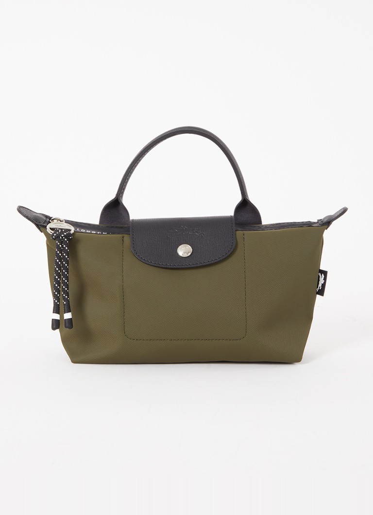 Longchamp - Le Pliage Energy handtas met leren details - Groen