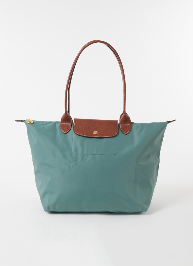 Longchamp Le Pliage Original schoudertas L met leren details • Groen