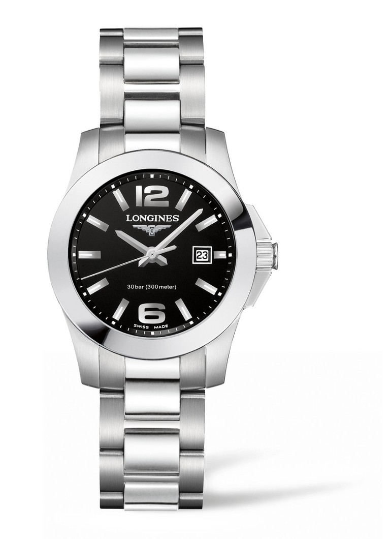 Longines - Conquest horloge L33764586 - Zilver
