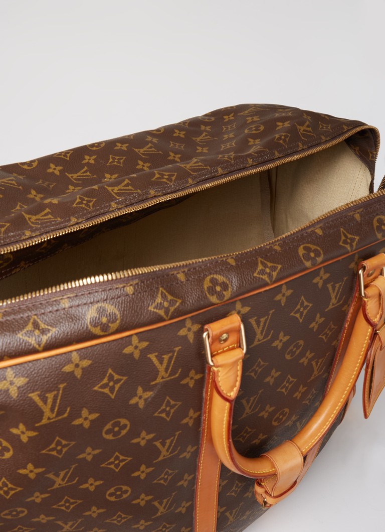 Tien jaar samenkomen ketting Louis Vuitton Vintage weekendtas van leer met logoprint • Donkerbruin • de  Bijenkorf