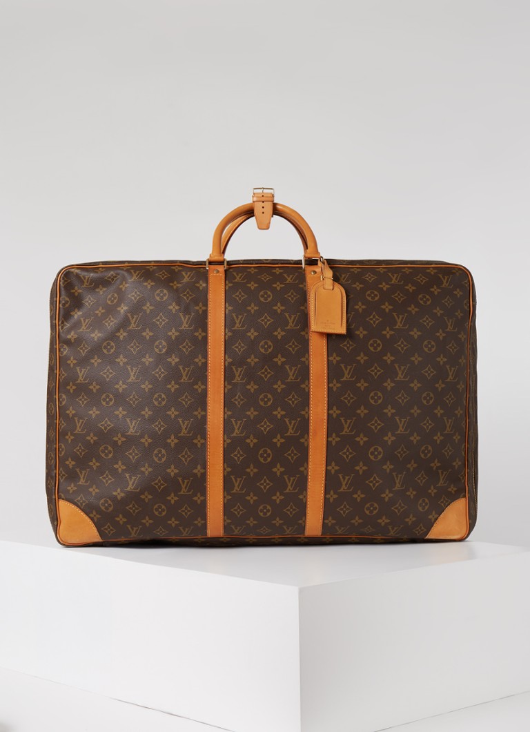 Impressionisme verwarring kalligrafie Louis Vuitton Vintage weekendtas van leer met logoprint • Donkerbruin • de  Bijenkorf