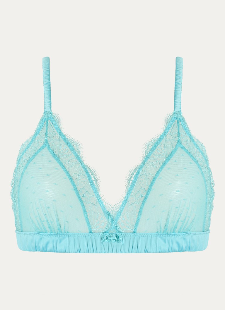 Love Stories - Love Lace bralette met kant - Blauw