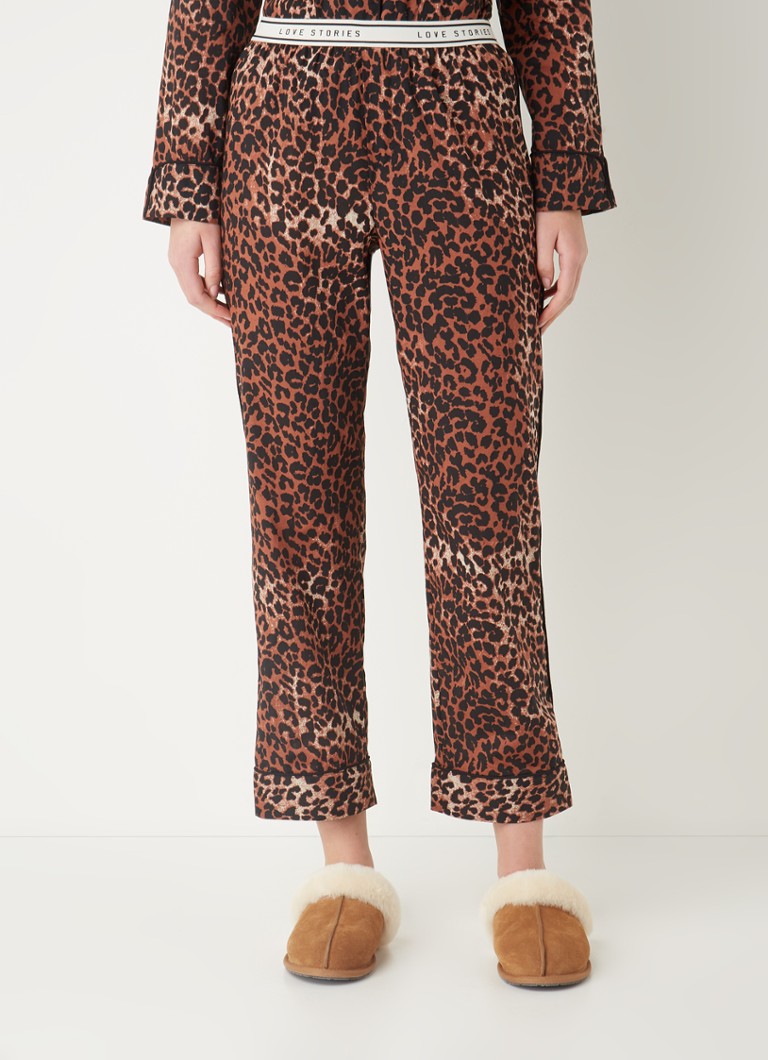 Noelia pyjamabroek met print De Bijenkorf Dames Kleding Nachtmode Pyjamas 