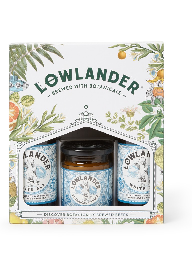 Lowlander - Botanical set bier en geurkaars 3-delig - null