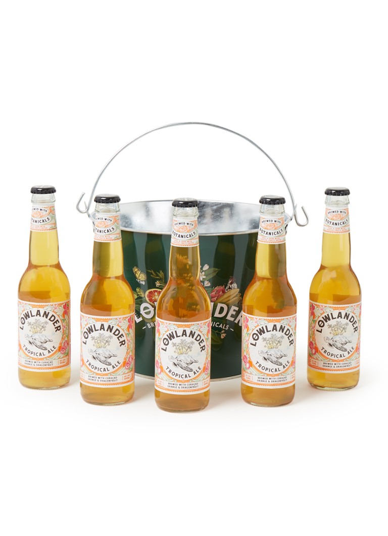 Lowlander - Tropical Ale bier set van 5 inclusief ijsbucket - null