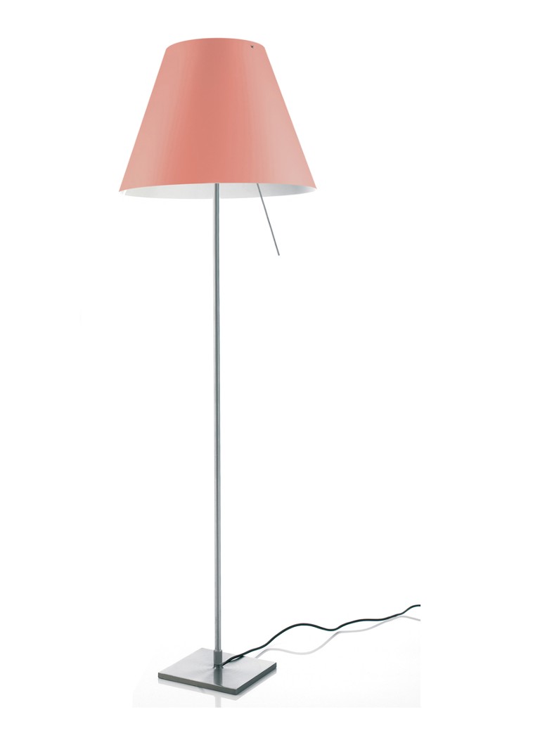 Luceplan - Costanza vloerlamp met aan-/uitschakelaar aluminium - Roze
