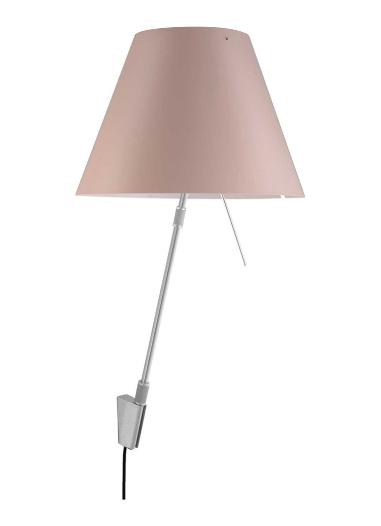 Luceplan - Costanza wandlamp met aan-/uitschakelaar aluminium 80 cm x Ø40 cm - Lichtrood