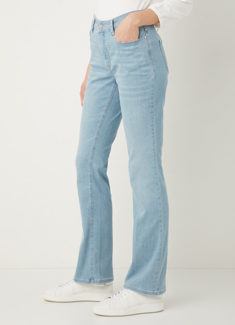 Boot Dream fit stretch Bijenkorf waist bootcut • • Lichtblauw mid de MAC met jeans