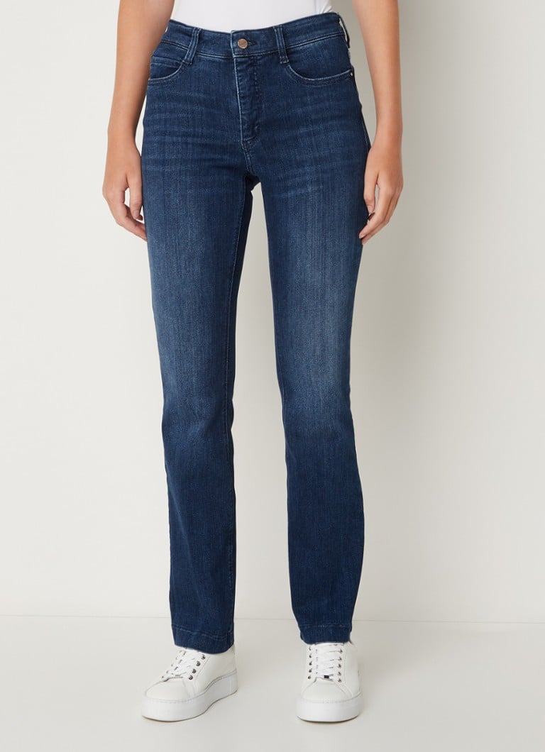 MAC - Dream high waist bootcut jeans met donkere wassing - Indigo