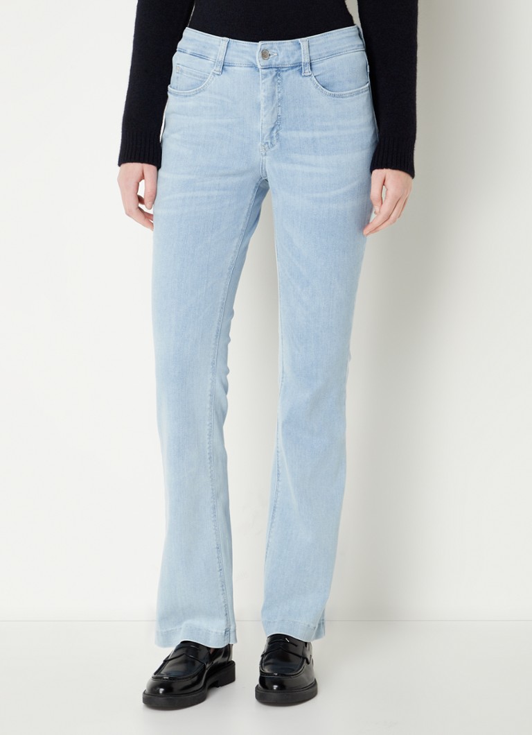 was favoriete afbreken MAC Dream mid waist bootcut jeans met stretch • Lichtblauw • de Bijenkorf