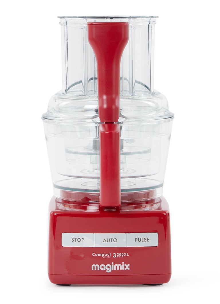 Magimix Compact 3200 XL foodprocessor 2,6 liter • Cranberryrood • de