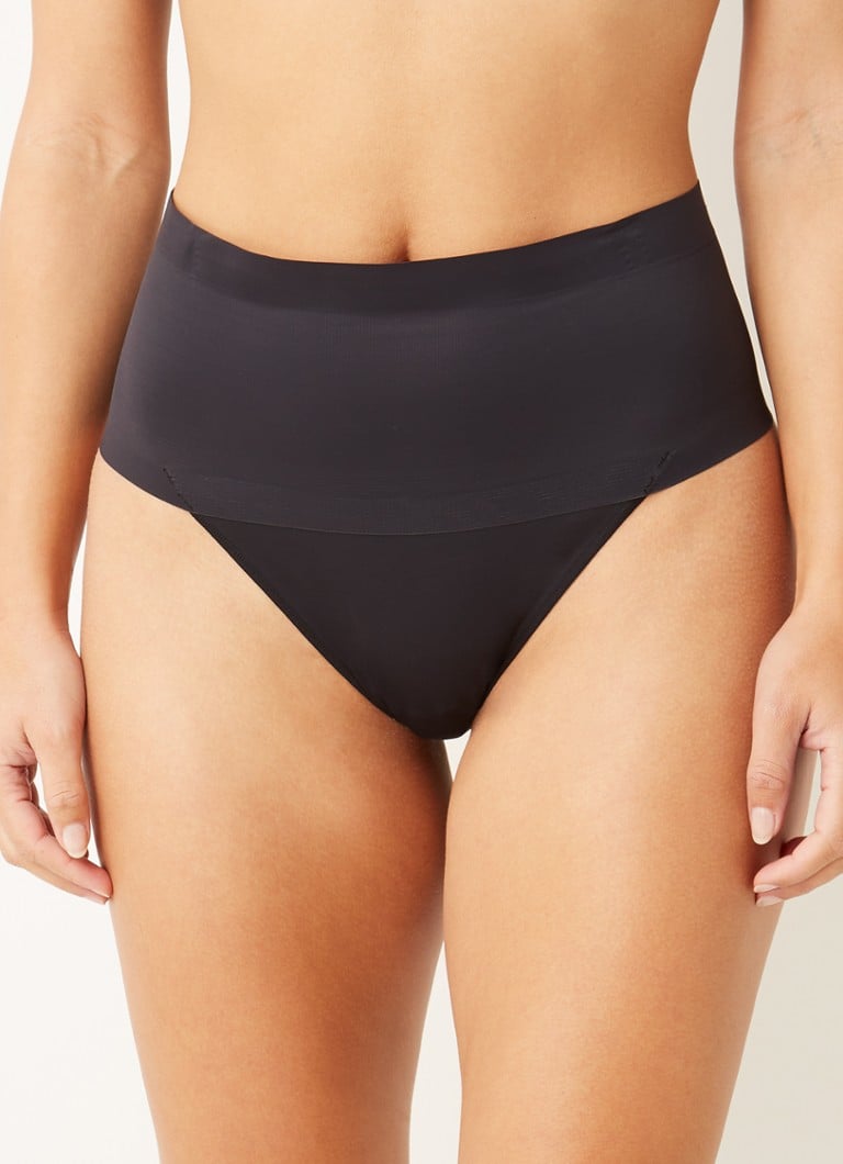 Maidenform - Cover Your Bases high waisted corrigerende string in 2-pack - Zwart