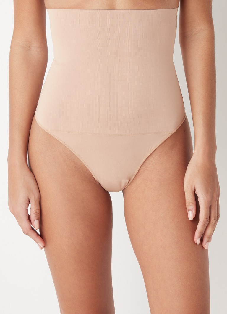 Maidenform - Tame Your Tummy high waisted corrigerende string - Beige