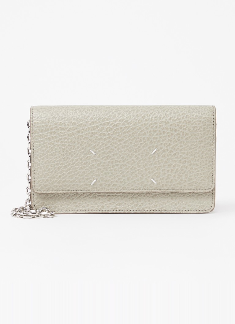 Maison Margiela - Four Stitches portemonnee van kalfsleer - Khaki