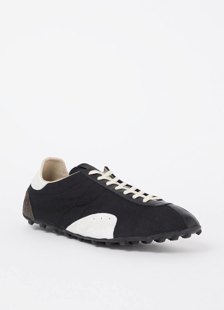 Maison Margiela - Sprinters sneaker met kalfsleren details - Zwart