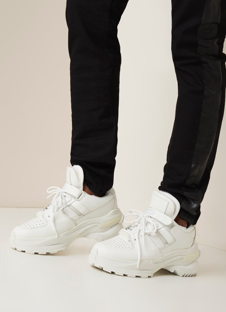 Maison Martin Margiela - Artisanal sneaker van leer - Wit - voorkant