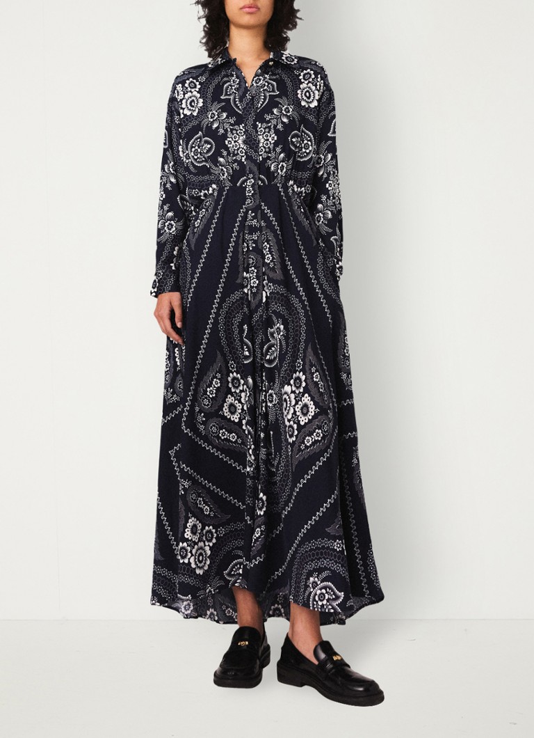 Robe Maje Maje Maxi Maje Jurk Outlet Farm Rio Maxi Blousejurk Met