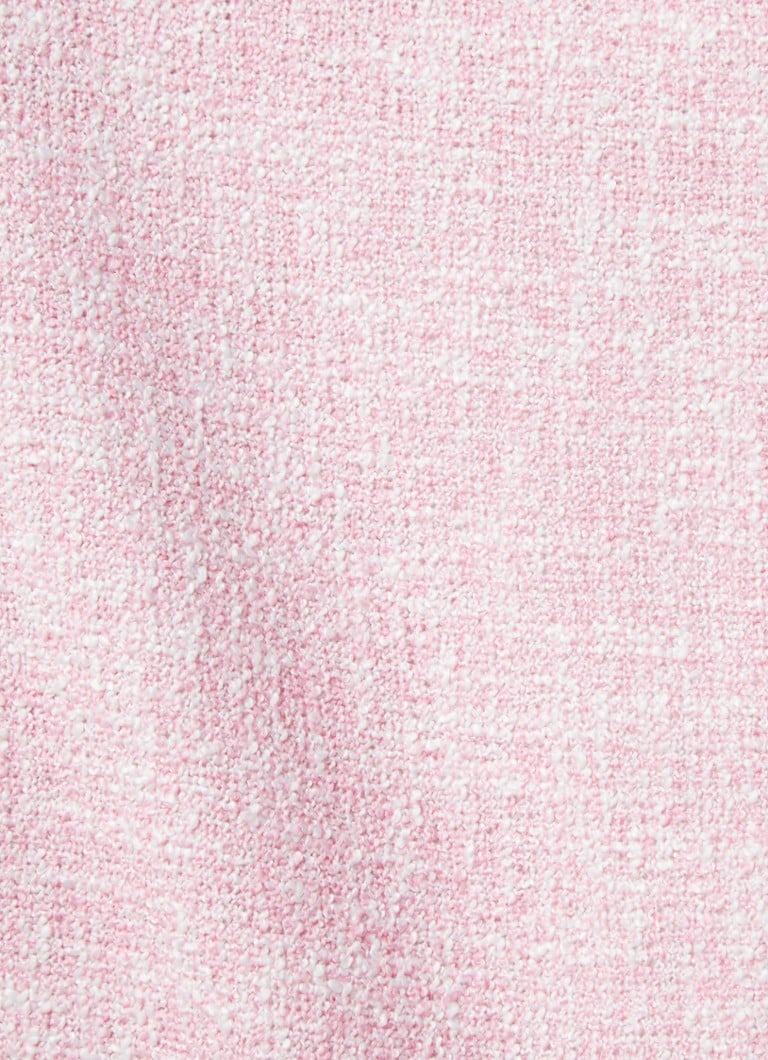 Maje Straight fit playsuit met tweed-look en strass • Roze • de Bijenkorf
