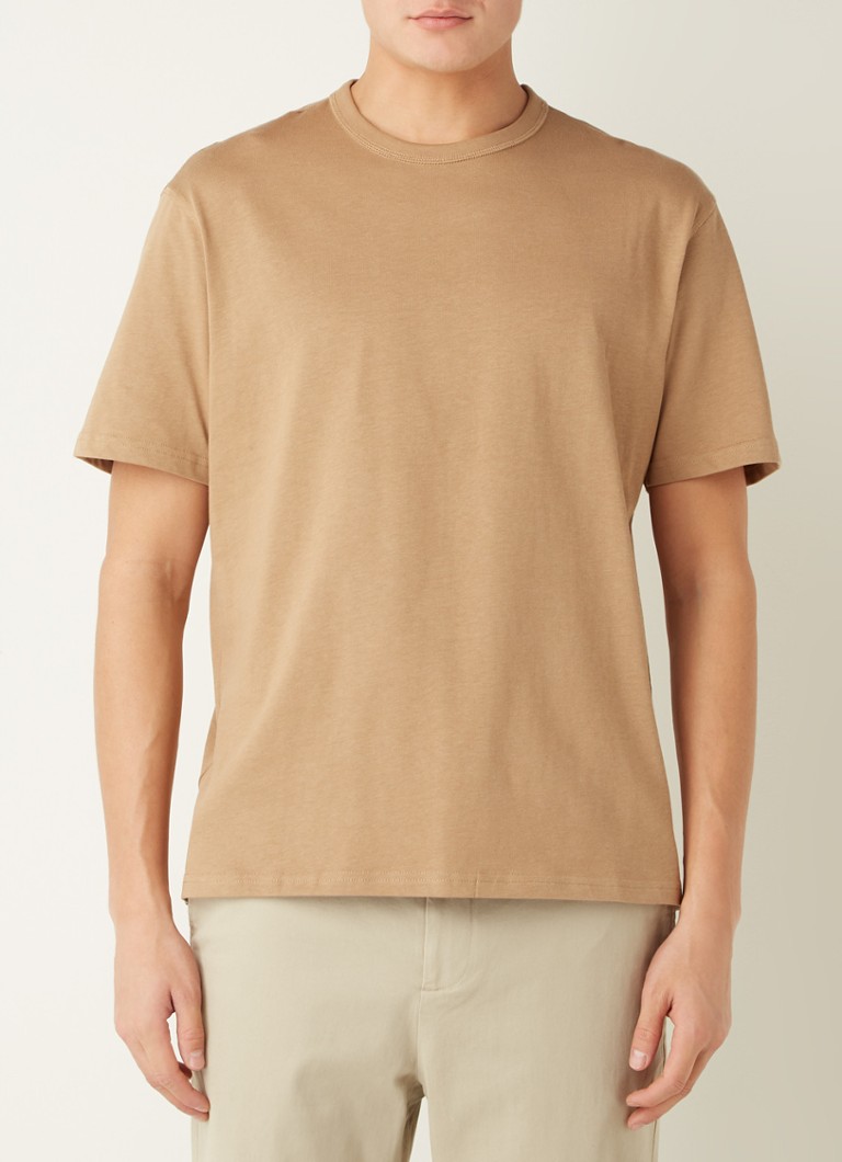MANGO - Anouk oversized T-shirt met ronde hals  - Camel