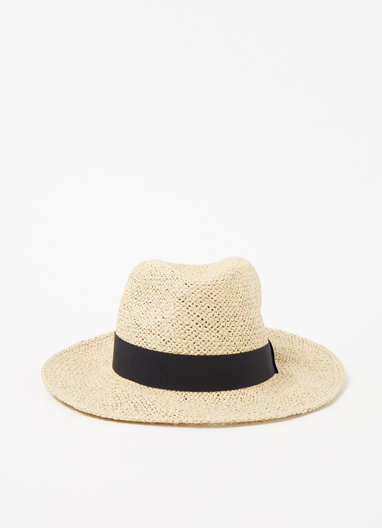 MANGO - Basico hoed van raffia - Beige