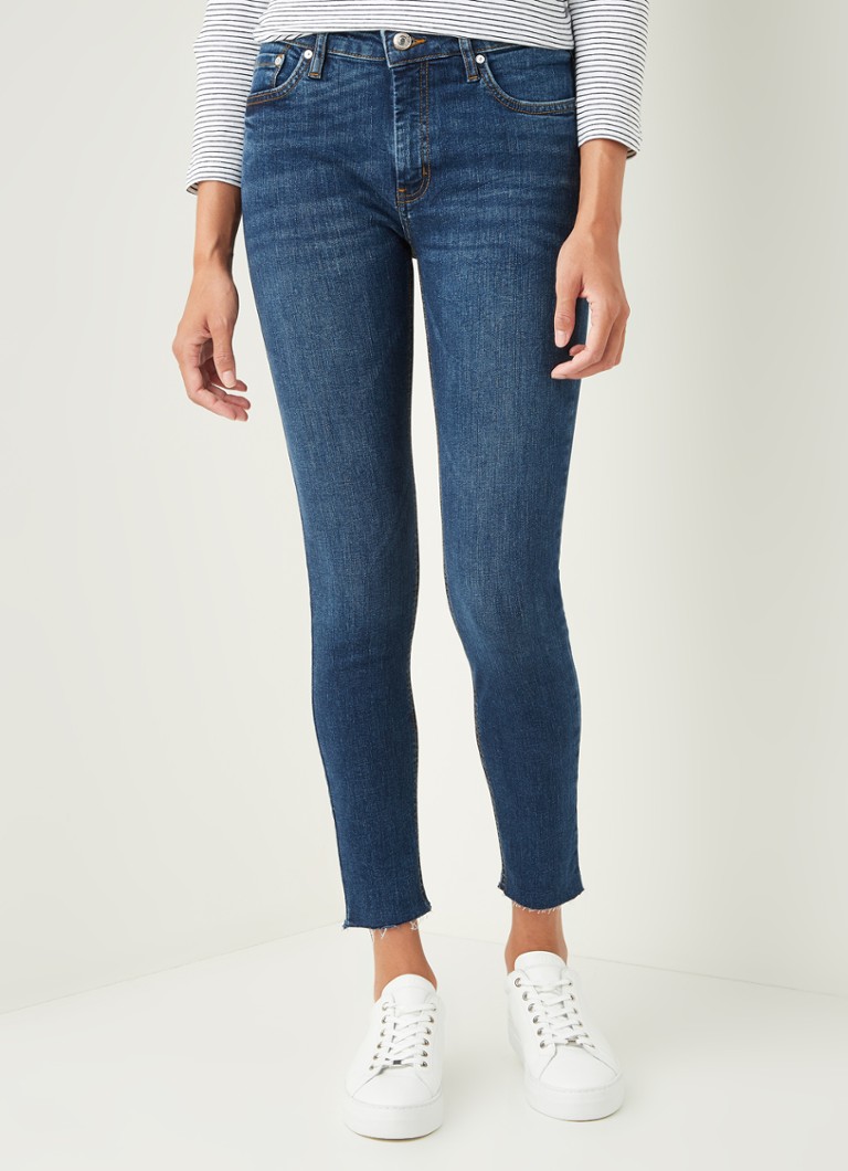 MANGO - Isa mid waist skinny fit cropped jeans - Jeans