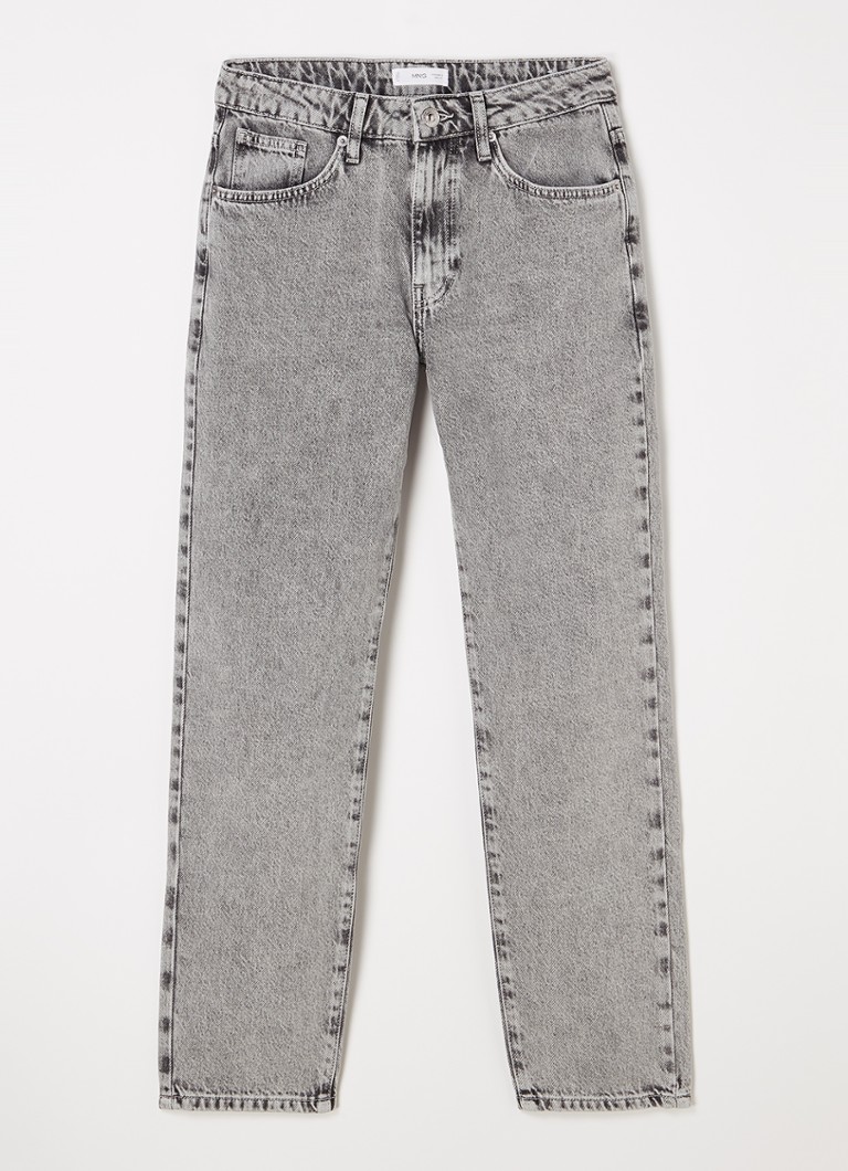 MANGO - Loose fit jeans met gekleurde wassing - Grijs