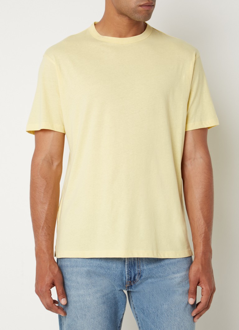 MANGO - Swim T-shirt van katoen  - Geel