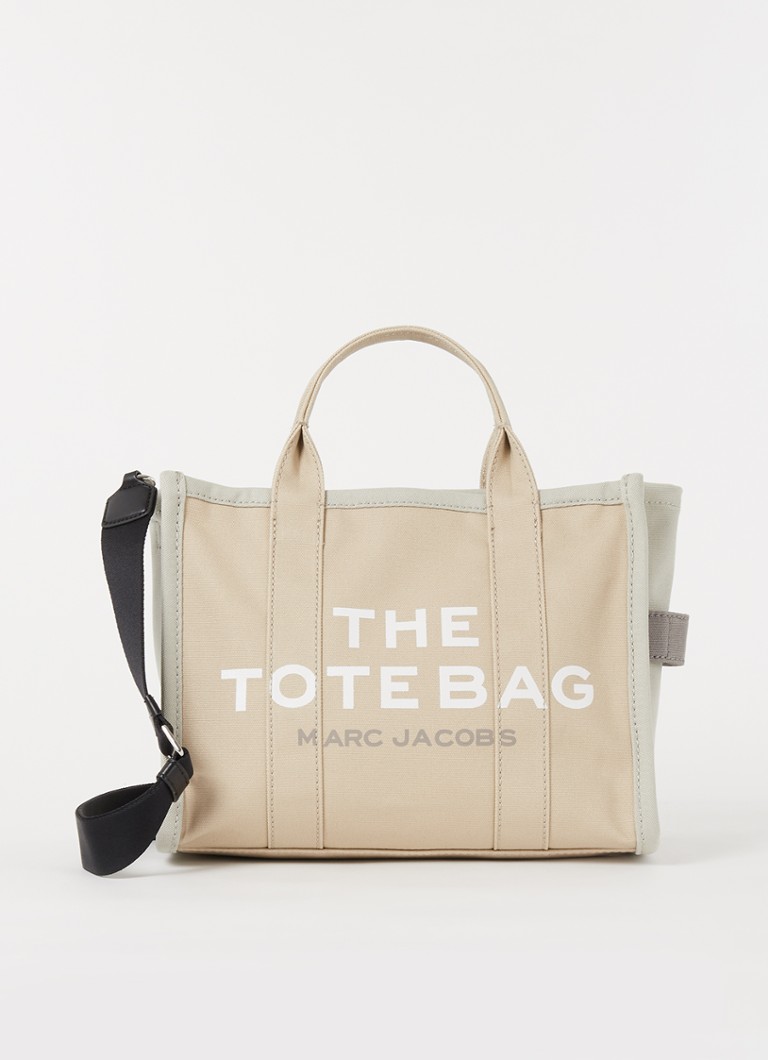 Huidige Kindercentrum Mentaliteit Marc Jacobs The Medium Tote handtas met logo • Beige • de Bijenkorf