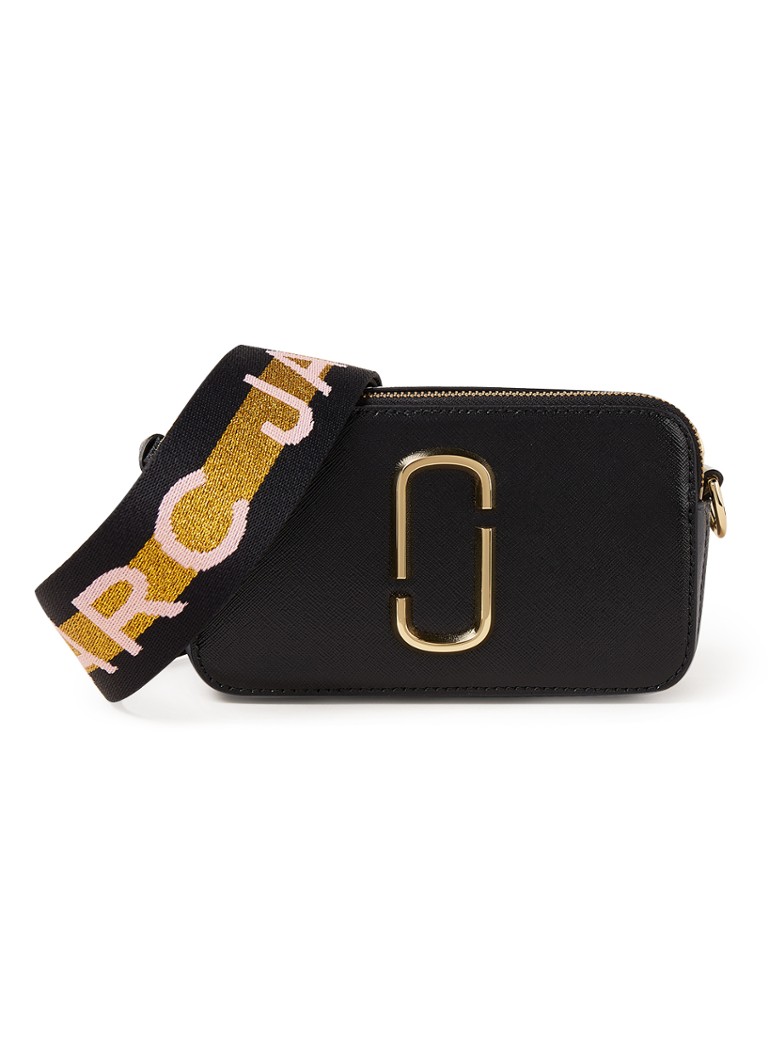 ik ben ziek Rand Verstrooien Marc Jacobs The Snapshot crossbodytas van leer • Zwart • de Bijenkorf