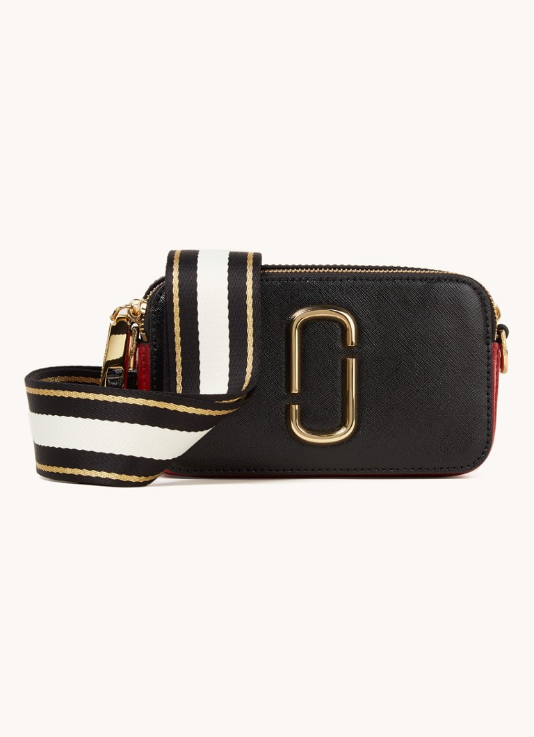 Marc Jacobs The Snapshot crossbodytas van leer • Zwart • de Bijenkorf