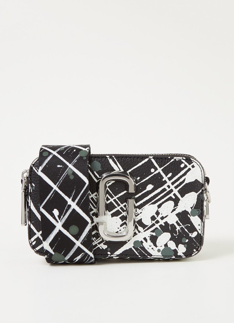 Marc Jacobs The Snapshot crossbodytas van leer • Zwart • de Bijenkorf