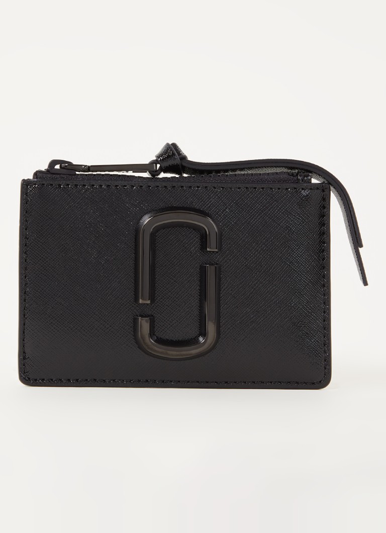 Marc Jacobs The Snapshot portemonnee met sleutelkoord • Zwart • de Bijenkorf