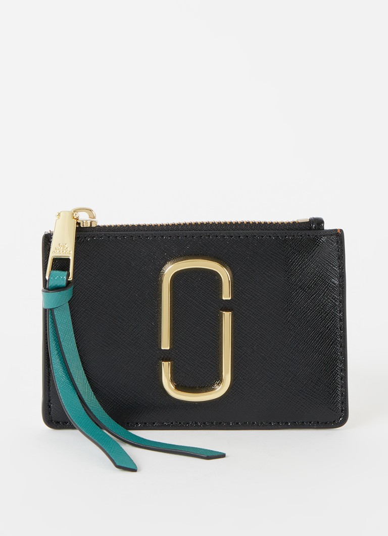 Marc Jacobs The Snapshot TopZip pasjeshouder van leer • Zwart • de Bijenkorf