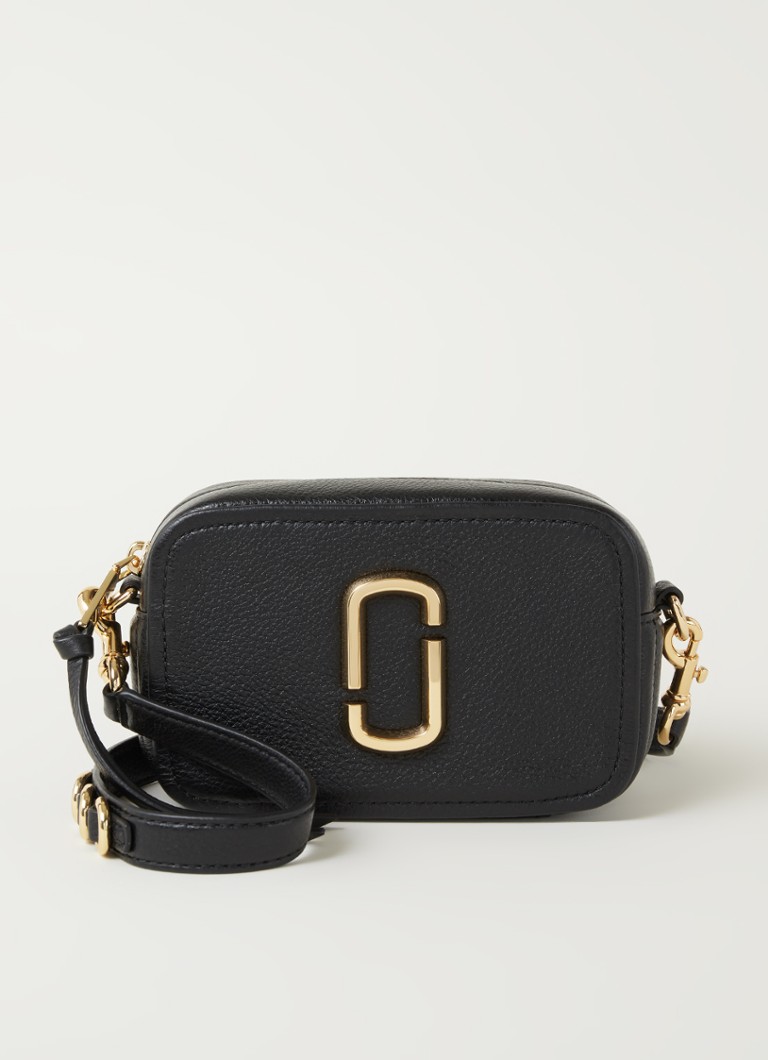 Marc Jacobs The Softshot 17 crossbodytas van leer • Zwart • de Bijenkorf