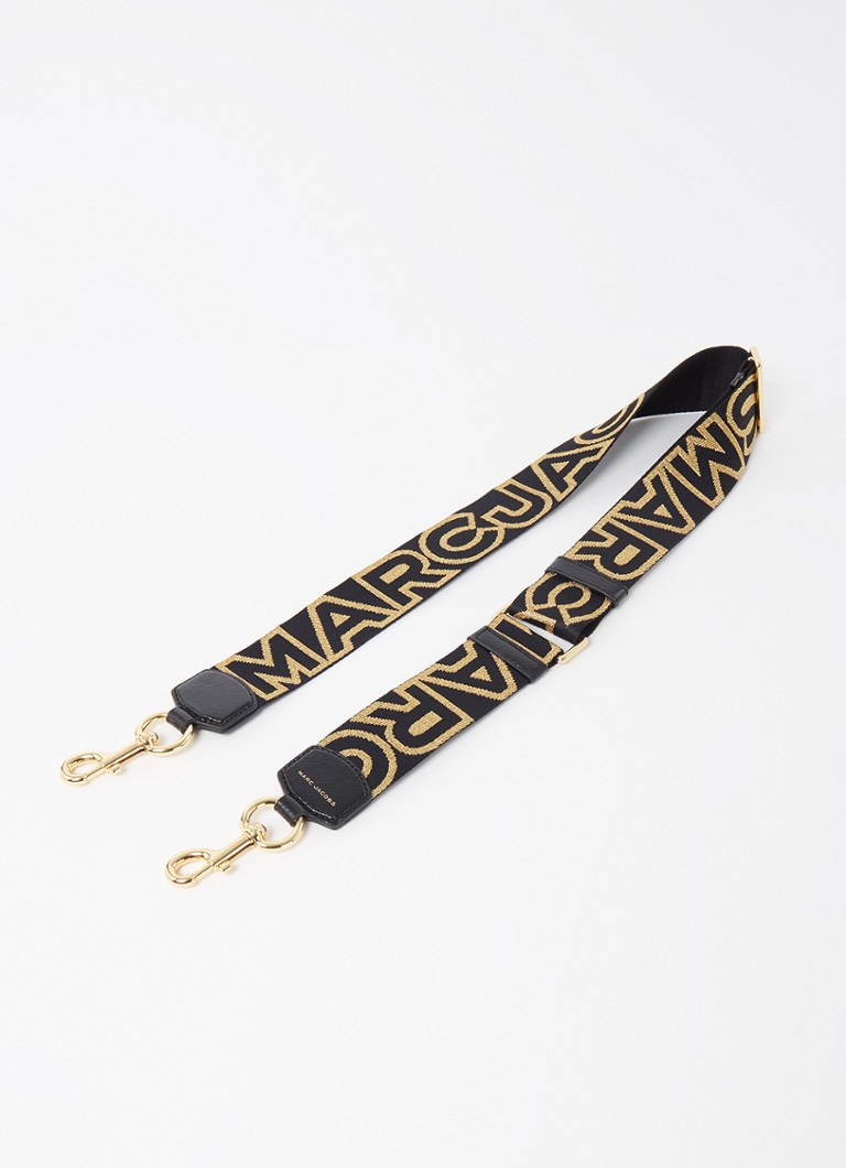 Marc Jacobs - The Strap schouderriem met leren details  - Goud