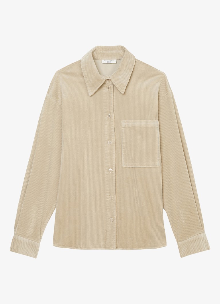 Marc O'Polo Denim - Blouse van corduroy - Creme