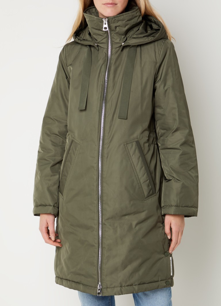 Marc O'Polo Parka met steekzakken en afneembare capuchon • Olijfgroen ...