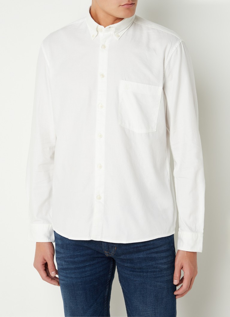 Marc O'Polo - Regular fit overhemd met borstzak - Wit