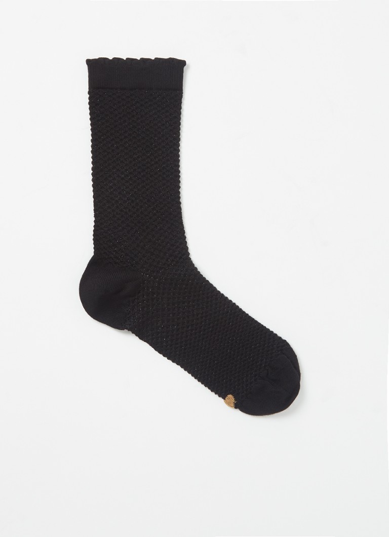 MarcMarcs - Milena sokken met lurex - Zwart