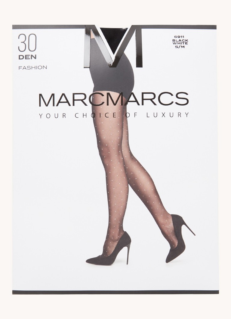 MarcMarcs - Panty in 30 denier met stippenprint - Multicolor