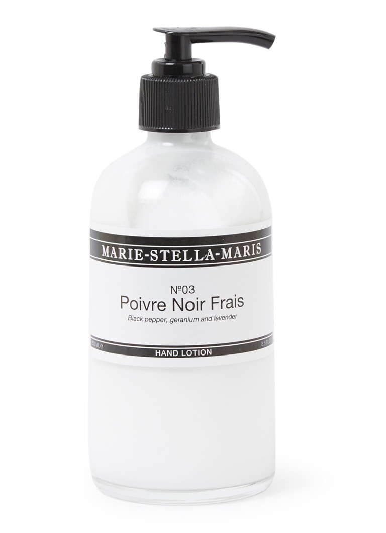 Marie-Stella-Maris - No.03 Poivre Noir Frais handlotion 250 ml - Wit