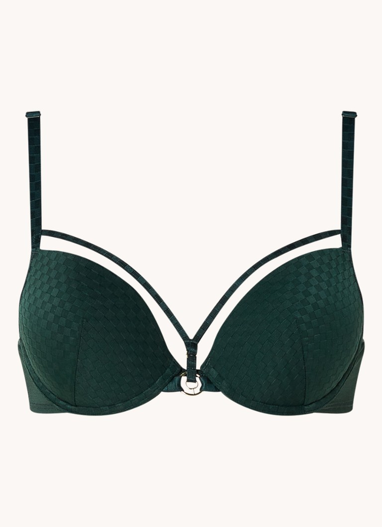 Marlies Dekkers Space Odyssey push-up bh met structuur • Donkergroen • de  Bijenkorf