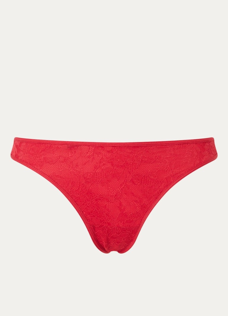 Marlies Dekkers Space Odyssey string met kant • Rood • de Bijenkorf