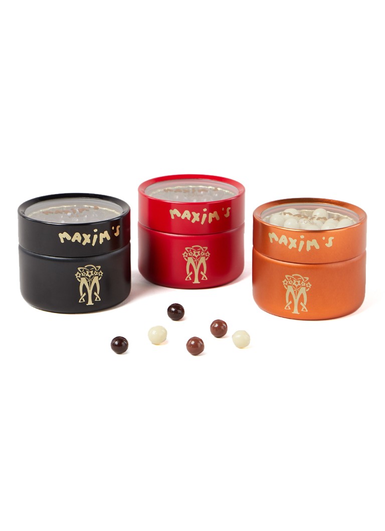 Maxim's de Paris - Assortiment chocolade parels set van 3 - null