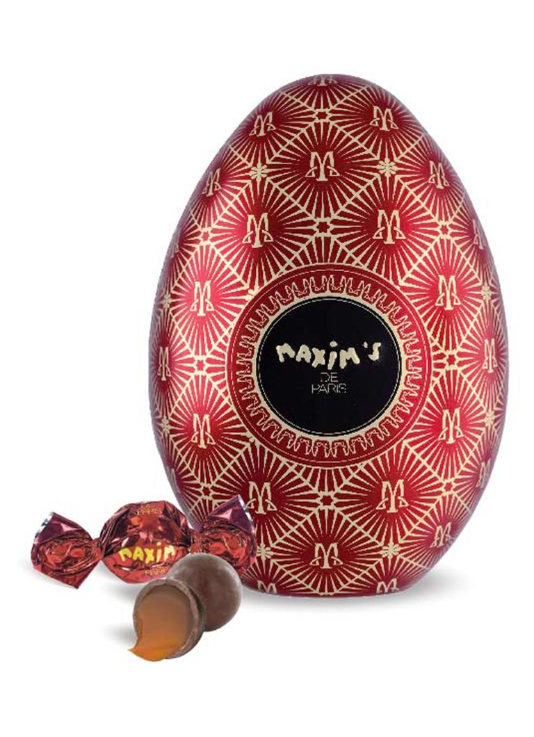 Maxim's de Paris - Maxim's Red Egg ei met chocolade truffelballetjes 100 gram - null