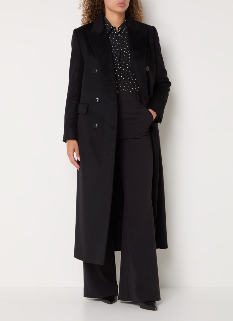 MaxMara Abile double-breasted mantel van scheerwol met klepzakken 
